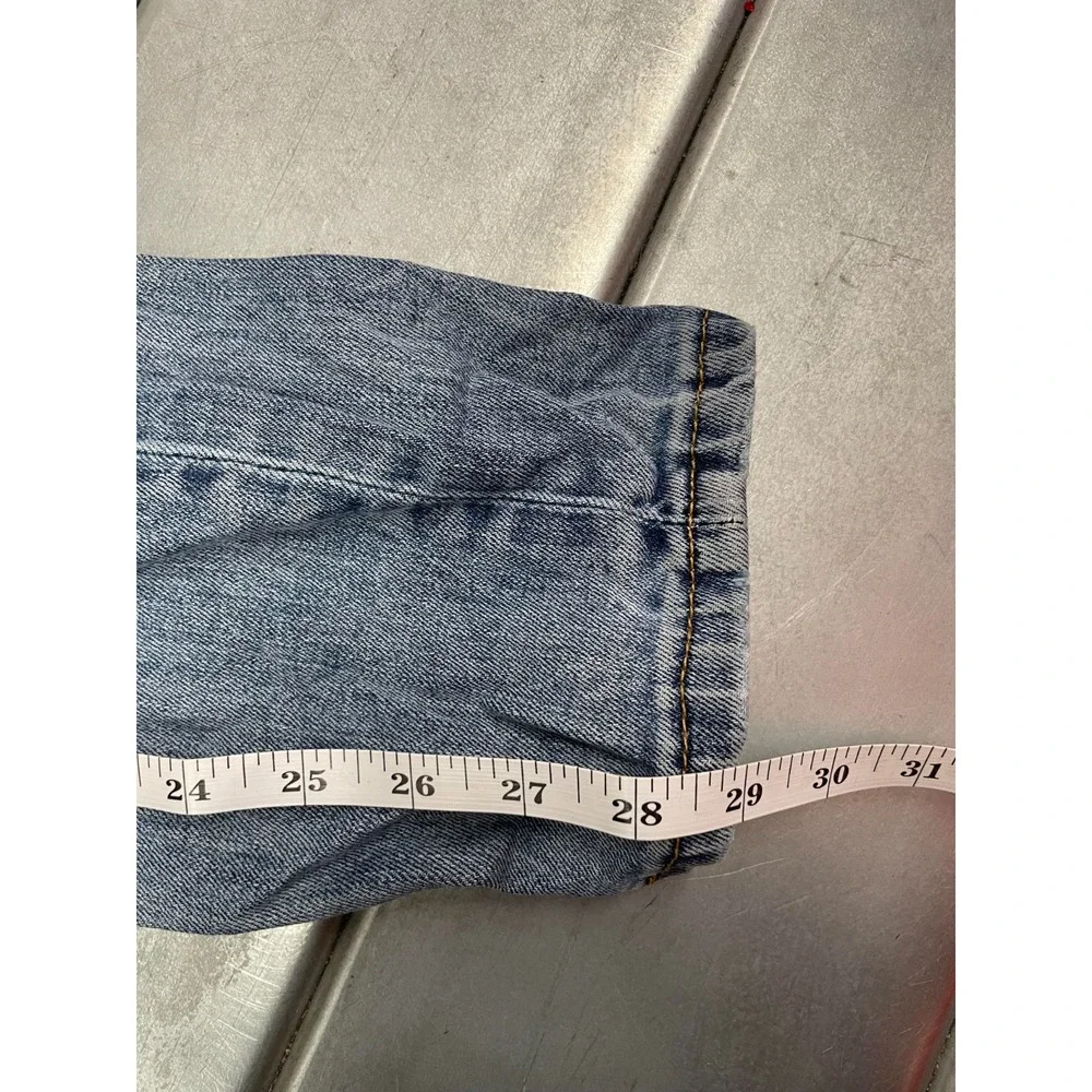 Levis 511 Jeans Mens 28X29 Blue‎ Light Wash Denim Slim Straight Leg Distressed